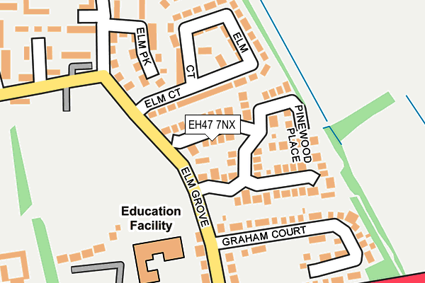 EH47 7NX map - OS OpenMap – Local (Ordnance Survey)