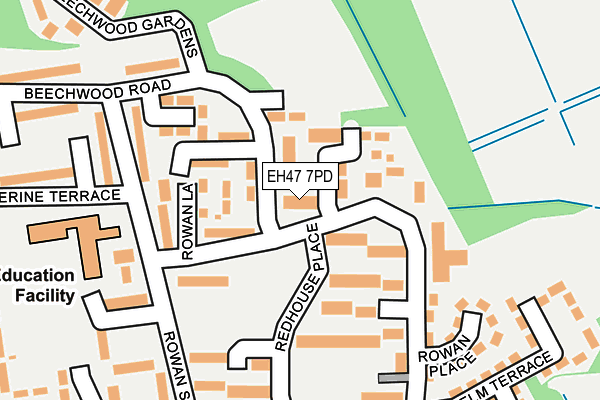 EH47 7PD map - OS OpenMap – Local (Ordnance Survey)