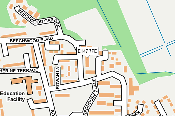 EH47 7PE map - OS OpenMap – Local (Ordnance Survey)
