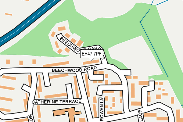 EH47 7PF map - OS OpenMap – Local (Ordnance Survey)