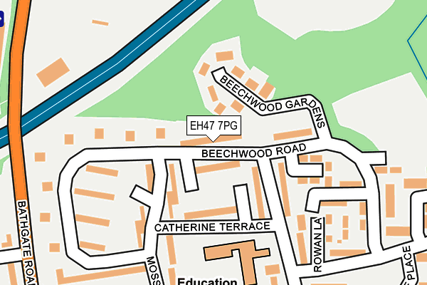 EH47 7PG map - OS OpenMap – Local (Ordnance Survey)