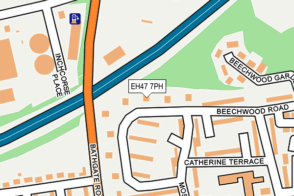 EH47 7PH map - OS OpenMap – Local (Ordnance Survey)