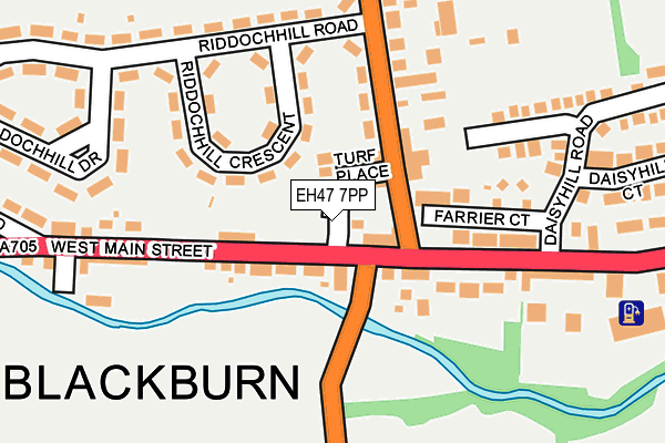 EH47 7PP map - OS OpenMap – Local (Ordnance Survey)