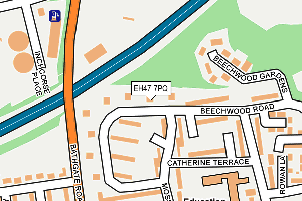 EH47 7PQ map - OS OpenMap – Local (Ordnance Survey)