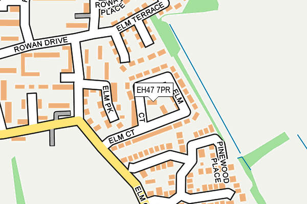 EH47 7PR map - OS OpenMap – Local (Ordnance Survey)