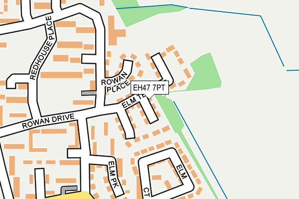 EH47 7PT map - OS OpenMap – Local (Ordnance Survey)