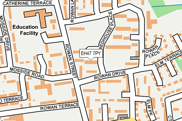EH47 7PY map - OS OpenMap – Local (Ordnance Survey)