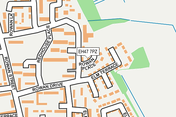 EH47 7PZ map - OS OpenMap – Local (Ordnance Survey)