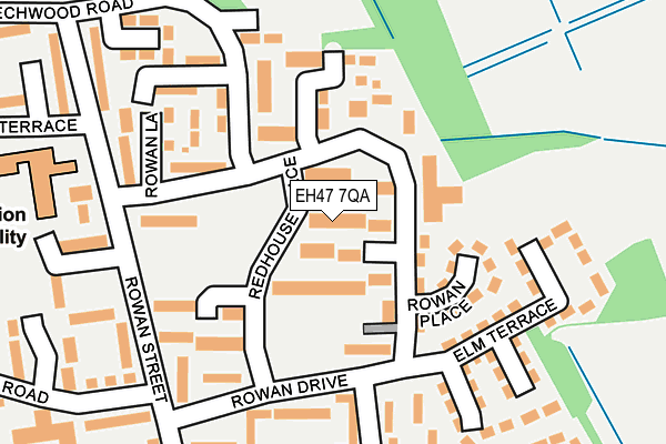 EH47 7QA map - OS OpenMap – Local (Ordnance Survey)