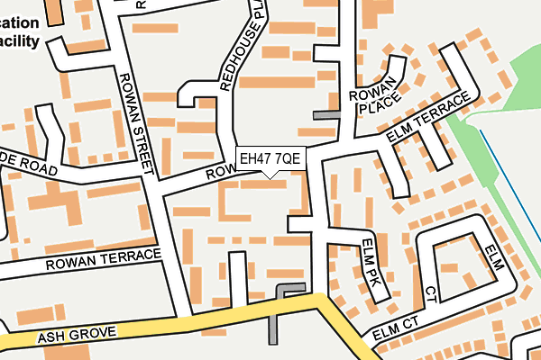 EH47 7QE map - OS OpenMap – Local (Ordnance Survey)