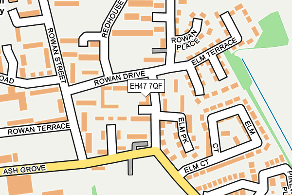 EH47 7QF map - OS OpenMap – Local (Ordnance Survey)