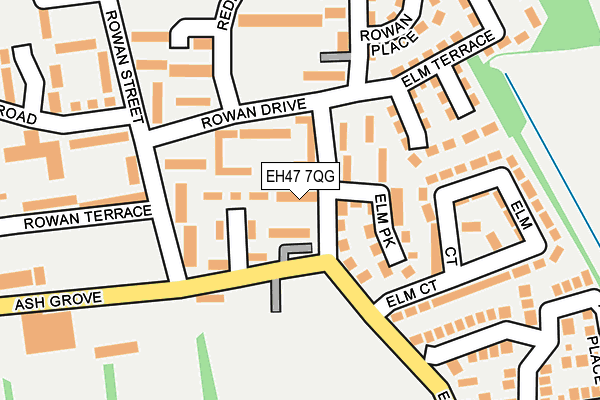 EH47 7QG map - OS OpenMap – Local (Ordnance Survey)