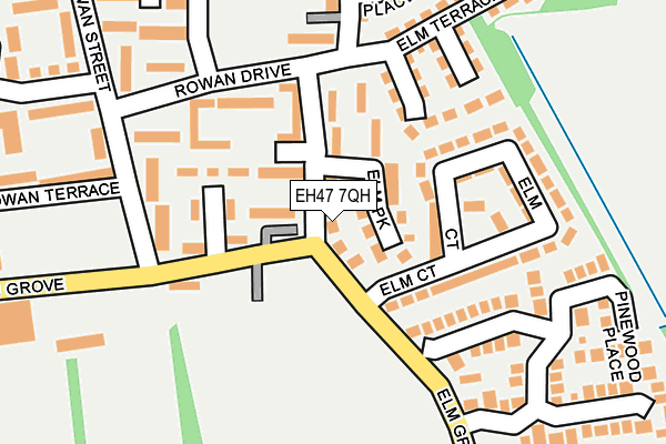 EH47 7QH map - OS OpenMap – Local (Ordnance Survey)
