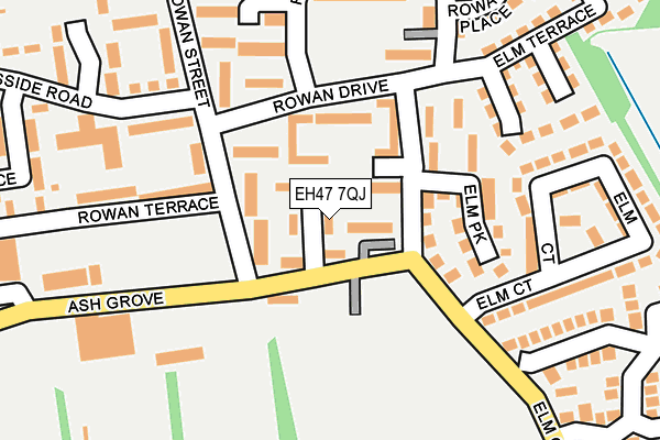 EH47 7QJ map - OS OpenMap – Local (Ordnance Survey)