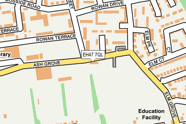 EH47 7QL map - OS OpenMap – Local (Ordnance Survey)