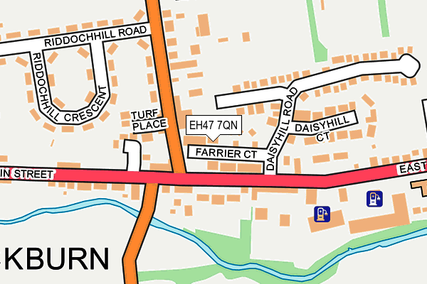 EH47 7QN map - OS OpenMap – Local (Ordnance Survey)