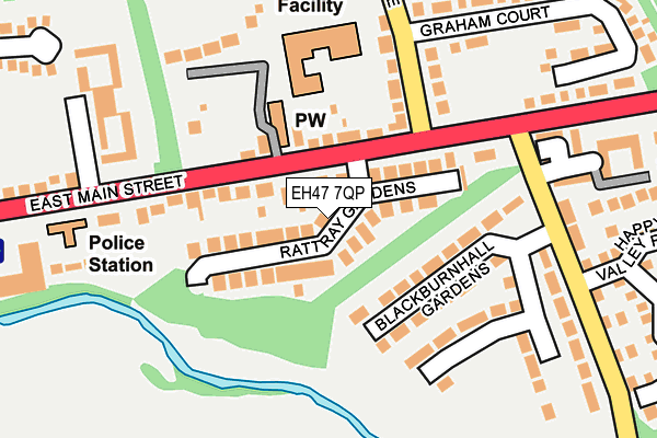 EH47 7QP map - OS OpenMap – Local (Ordnance Survey)