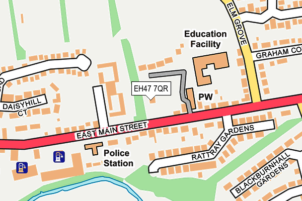 EH47 7QR map - OS OpenMap – Local (Ordnance Survey)