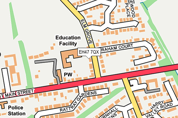 EH47 7QX map - OS OpenMap – Local (Ordnance Survey)