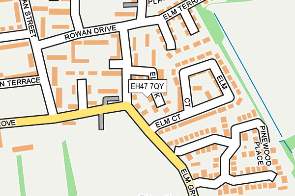 EH47 7QY map - OS OpenMap – Local (Ordnance Survey)