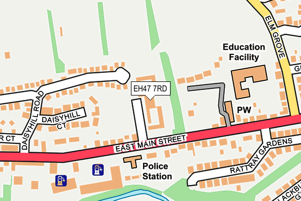 EH47 7RD map - OS OpenMap – Local (Ordnance Survey)