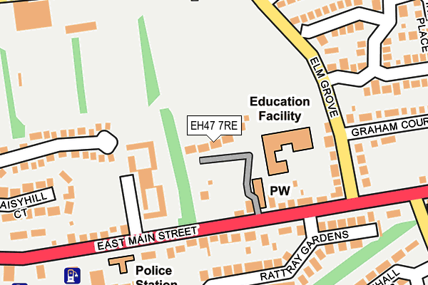 EH47 7RE map - OS OpenMap – Local (Ordnance Survey)