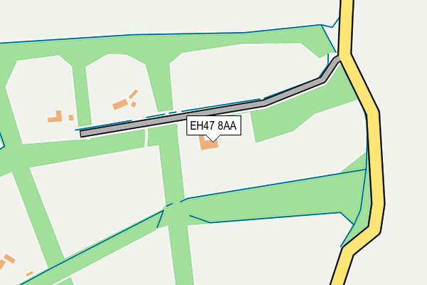 EH47 8AA map - OS OpenMap – Local (Ordnance Survey)