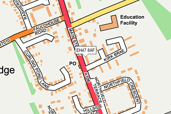 EH47 8AF map - OS OpenMap – Local (Ordnance Survey)