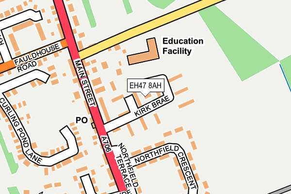 EH47 8AH map - OS OpenMap – Local (Ordnance Survey)