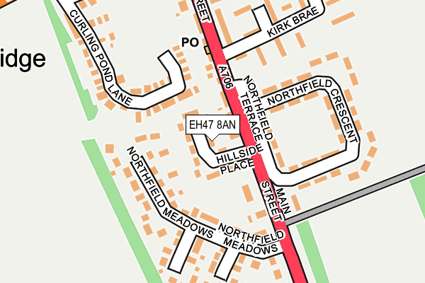 EH47 8AN map - OS OpenMap – Local (Ordnance Survey)