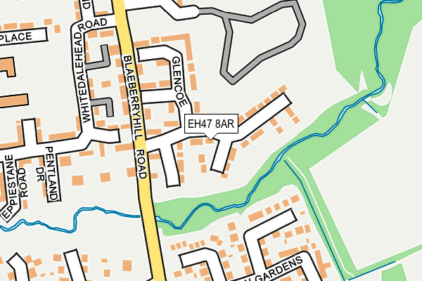 EH47 8AR map - OS OpenMap – Local (Ordnance Survey)