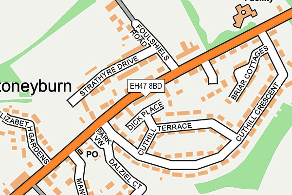 EH47 8BD map - OS OpenMap – Local (Ordnance Survey)