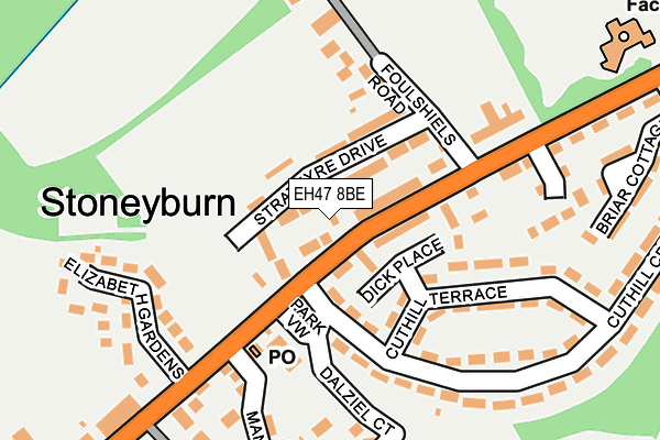 EH47 8BE map - OS OpenMap – Local (Ordnance Survey)