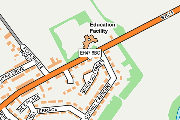 EH47 8BG map - OS OpenMap – Local (Ordnance Survey)