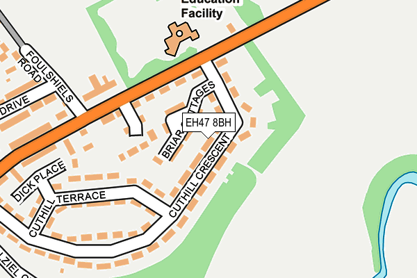 EH47 8BH map - OS OpenMap – Local (Ordnance Survey)