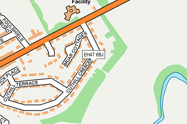 EH47 8BJ map - OS OpenMap – Local (Ordnance Survey)