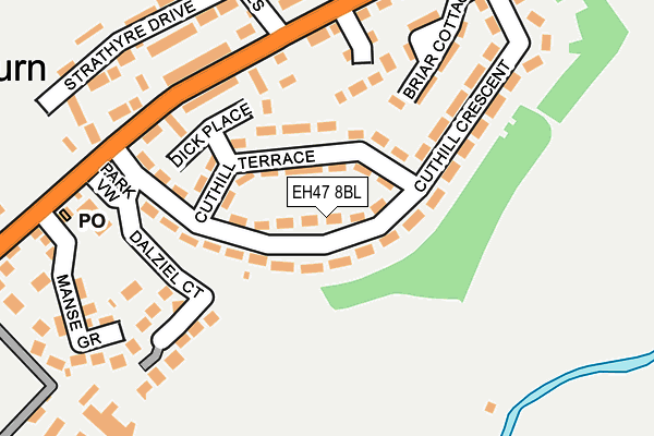 EH47 8BL map - OS OpenMap – Local (Ordnance Survey)
