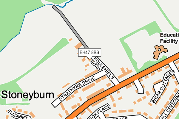 EH47 8BS map - OS OpenMap – Local (Ordnance Survey)