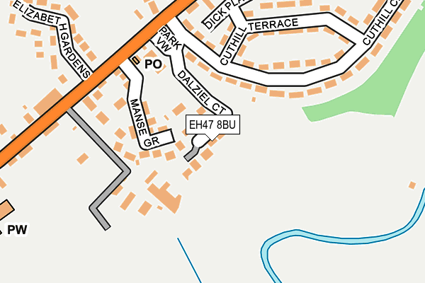 EH47 8BU map - OS OpenMap – Local (Ordnance Survey)