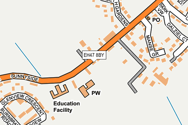 EH47 8BY map - OS OpenMap – Local (Ordnance Survey)