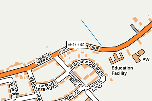 EH47 8BZ map - OS OpenMap – Local (Ordnance Survey)