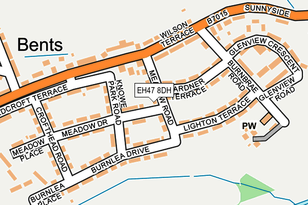 EH47 8DH map - OS OpenMap – Local (Ordnance Survey)