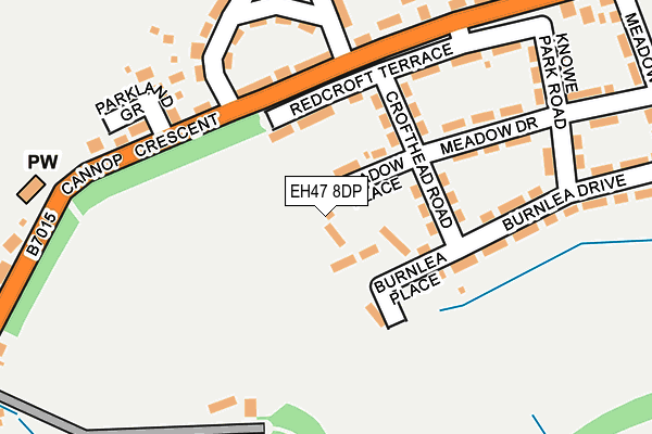 EH47 8DP map - OS OpenMap – Local (Ordnance Survey)