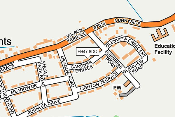 EH47 8DQ map - OS OpenMap – Local (Ordnance Survey)