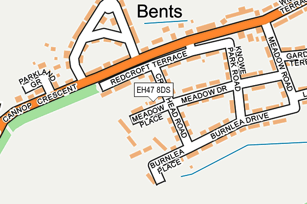 EH47 8DS map - OS OpenMap – Local (Ordnance Survey)