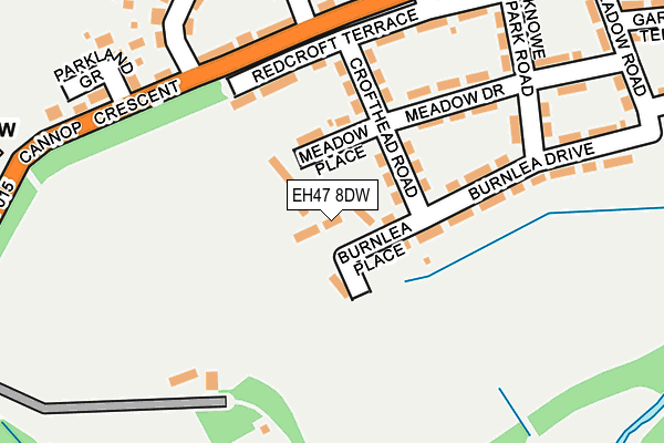 EH47 8DW map - OS OpenMap – Local (Ordnance Survey)