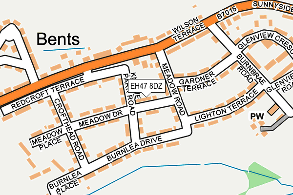 EH47 8DZ map - OS OpenMap – Local (Ordnance Survey)