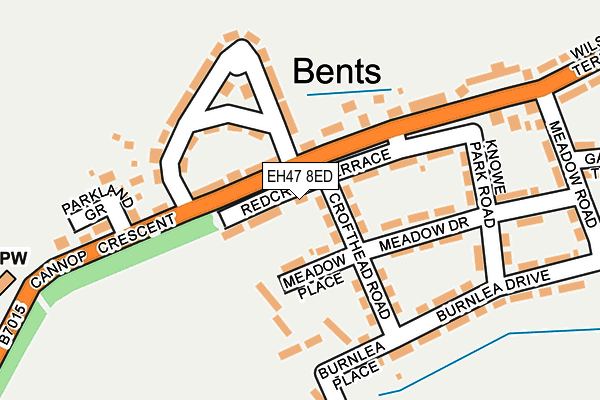 EH47 8ED map - OS OpenMap – Local (Ordnance Survey)