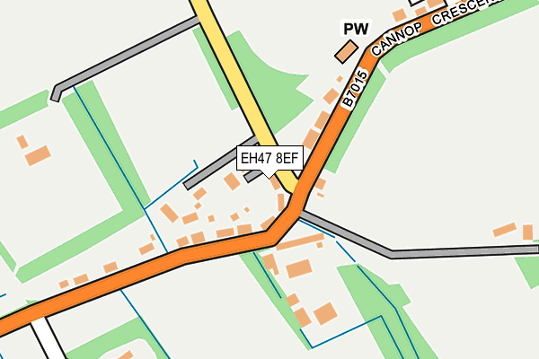 EH47 8EF map - OS OpenMap – Local (Ordnance Survey)