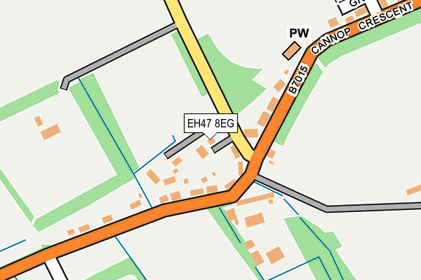 EH47 8EG map - OS OpenMap – Local (Ordnance Survey)
